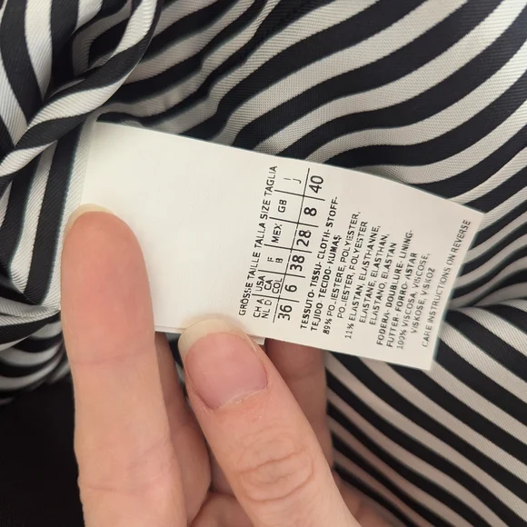 Weekend Max Mara Black Single-Breasted Tailored Blazer - Picture 8 of 9